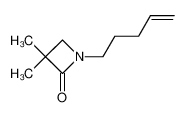 3,3-Dimethyl-1-pent-4-enyl-azetidin-2-one_97249-42-8