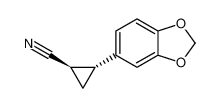 Cyclopropanecarbonitrile, 2-(1,3-benzodioxol-5-yl)-, trans-_97253-48-0