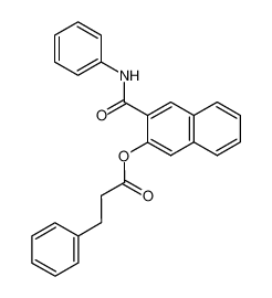 3-Phenyl-propionic acid 3-phenylcarbamoyl-naphthalen-2-yl ester_97258-51-0