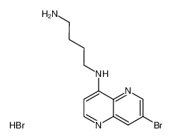 4-(7'-bromo-1',5'-naphthyridin-4'-ylamino)butylamine dihydrobromide_97267-46-4