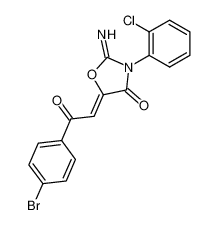 2-imino-3-(o-chlorophenyl)-5-p-bromophenacylidene-4-oxazolidone_97267-68-0