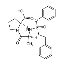 Nα-[(2-phenylethyl)phenoxyphosphoryl]-L-alanyl-L-proline_97280-48-3
