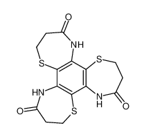 2,3,7,8,12,13-hexahydro-5H,10H,15H-benzo[1,2-b;3,4-b';5,6-b']tris[1,4]thiazepine-4,9,14-trione_97282-94-5