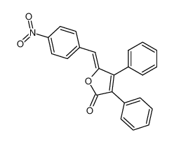 5-[1-(4-Nitro-phenyl)-meth-(E)-ylidene]-3,4-diphenyl-5H-furan-2-one_97297-52-4