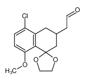 (5'-chloro-8'-methoxy-3',4'-dihydro-2'H-spiro[[1,3]dioxolane-2,1'-naphthalen]-3'-yl)-acetaldehyde_97301-64-9