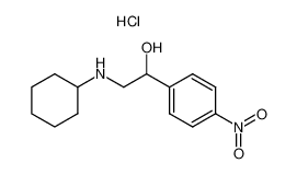 2-Cyclohexylamino-1-(4-nitro-phenyl)-ethanol; hydrochloride_97302-72-2