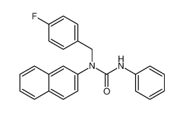 Urea, N-[(4-fluorophenyl)methyl]-N-2-naphthalenyl-N'-phenyl-_97306-94-0