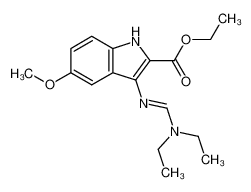 3-(Diethylamino-methyleneamino)-5-methoxy-1H-indole-2-carboxylic acid ethyl ester_97311-06-3