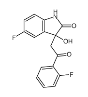 5-Fluoro-3-[2-(2-fluoro-phenyl)-2-oxo-ethyl]-3-hydroxy-1,3-dihydro-indol-2-one_97311-36-9