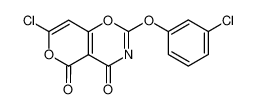 7-Chlor-2-(3-chlorphenoxy)-4H,5H-pyrano(3,4-e)(1,3)oxazin-4,5-dion_97314-70-0