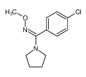 (4-Chloro-phenyl)-pyrrolidin-1-yl-methanone O-methyl-oxime_97315-94-1