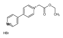 ethyl 2-(4-pyridin-1-ium-4-ylpyridin-1-ium-1-yl)acetate,dibromide_97318-91-7
