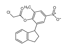 2-(2,3-dihydro-1H-inden-1-yl)-6-methyl-4-nitrophenyl 2-chloroacetate_97325-22-9