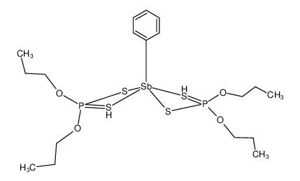 phenylantimony(III) bis(di-n-propyl dithiophosphate)_97337-02-5