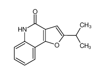 2-isopropyl-4-oxofuro(3,2-c)quinoline_97339-09-8