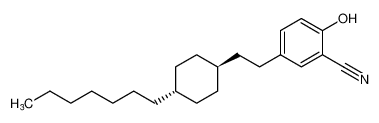 5-(2-((1s,4s)-4-heptylcyclohexyl)ethyl)-2-hydroxybenzonitrile_97344-71-3