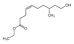 (8R,4Z)-ethyl 10-hydroxy-8-methyldec-4-enoate_97345-75-0