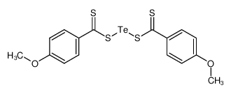 tellurium bis(4-(methoxy)dithiobenzoate)_97346-76-4
