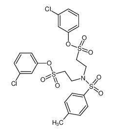 2-[[2-(3-Chloro-phenoxysulfonyl)-ethyl]-(toluene-4-sulfonyl)-amino]-ethanesulfonic acid 3-chloro-phenyl ester_97353-39-4