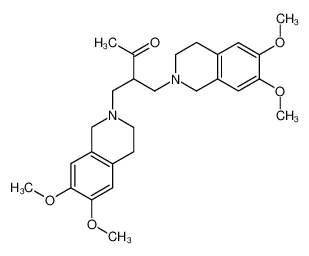 4-(6,7-dimethoxy-3,4-dihydro-1H-isoquinolin-2-yl)-3-(6,7-dimethoxy-3,4-dihydro-1H-isoquinolin-2-ylmethyl)-butan-2-one_97354-30-8