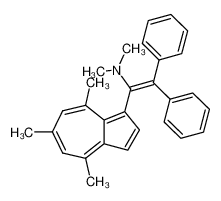 1-(4.6.8-Trimethyl-azulyl-(1))-1-dimethylamino-2.2-diphenyl-ethylen_97354-73-9