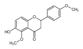 6-hydroxy-5-methoxy-2-(4-methoxy-phenyl)-chroman-4-one_97356-25-7