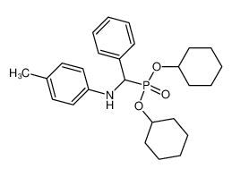 α-(p-Toluidino-benzyl)-phosphonsaeure-O.O-dicyclohexylester_97357-27-2
