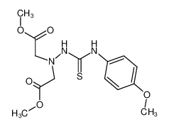 [(4-methoxy-phenylthiocarbamoyl)-hydrazono]-di-acetic acid dimethyl ester_97360-15-1