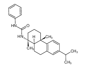 1-((1R,4aS,10aR)-7-Isopropyl-1,4a-dimethyl-1,2,3,4,4a,9,10,10a-octahydro-phenanthren-1-yl)-3-phenyl-urea_97363-76-3