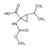 (1R,2S)-2-Isopropyl-1-methoxycarbonylamino-cyclopropanecarboxylic acid CAS:97364-62-0