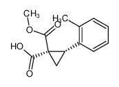 (1R,2S)-2-o-Tolyl-cyclopropane-1,1-dicarboxylic acid methyl ester_97364-82-4