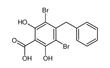 4-benzyl-3,5-dibromo-2,6-dihydroxybenzoic acid_97378-06-8