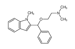 Dimethyl-{2-[(1-methyl-1H-indol-2-yl)-phenyl-methoxy]-ethyl}-amine_97391-71-4