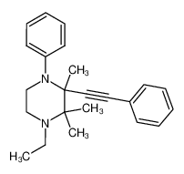 1-ethyl-2,2,3-trimethyl-4-phenyl-3-phenylethynyl-piperazine_97392-04-6