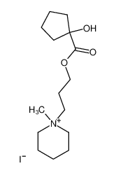 1-Hydroxy-cyclopentan-carbonsaeure-(1)-(3-piperidino-propylester)-methoiodid_97394-85-9