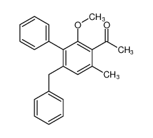 Ethanone, 1-[2-methoxy-4-methyl-6-(phenylmethyl)[1,1'-biphenyl]-3-yl]-_97400-84-5