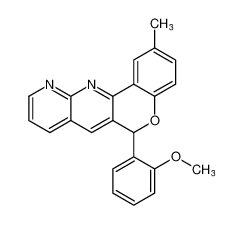 6-(2-methoxyphenyl)-2-methyl-6H-chromeno[4,3-b][1,8]naphthyridine_97401-29-1