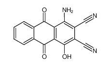 1-amino-4-hydroxy-9,10-dioxo-9,10-dihydro-anthracene-2,3-dicarbonitrile_97404-77-8