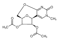 4,5'-anhydro-1-methyl-5-(2',3'-di-O-acetyl-β-D-arabinofuranosyl)uracil_97416-23-4