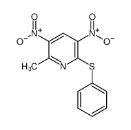 Pyridine, 2-methyl-3,5-dinitro-6-(phenylthio)-_97420-45-6