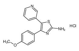 4-(4-methoxyphenyl)-5-(pyridin-3-yl)thiazol-2-amine hydrochloride_97422-73-6