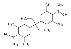 Cyclohexanamine, 4,4'-(1-ethylpropylidene)bis[N,N,2,6-tetramethyl-_97423-12-6