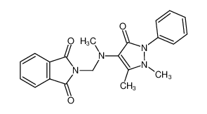 N-{[(1,5-dimethyl-3-oxo-2-phenyl-2,3-dihydro-1H-pyrazol-4-yl)-methyl-amino]-methyl}-phthalimide_97432-13-8