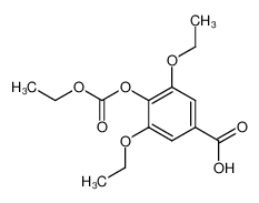 3,5-Diethoxy-4-ethoxycarbonyloxy-benzoesaeure_97441-22-0