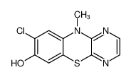10H-Pyrazino[2,3-b][1,4]benzothiazin-7-ol, 8-chloro-10-methyl-_97442-92-7