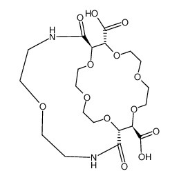(1R,2R,10R,11R)-12,20-Dioxo-3,6,9,16,21,24,27-heptaoxa-13,19-diaza-bicyclo[9.9.7]heptacosane-2,10-dicarboxylic acid_97462-89-0