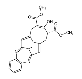 dimethyl 7-hydroxy-8,9-dihydro-2,12:4,10-propane-1,3-diylidene-5H-1,13-benzodiazacyclopentadecine-6,8-dicarboxylate_97476-35-2