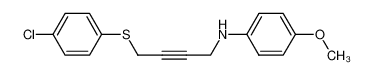 N-(4'-(4-chlorophenyl)thio-2'-butynyl)-p-anisidine_97479-38-4