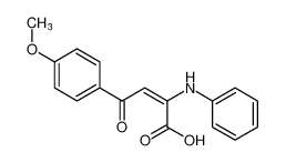 (E)-4-(4-methoxyphenyl)-4-oxo-2-(phenylamino)but-2-enoic acid_97479-75-9