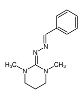 N-(1,3-Dimethyl-tetrahydro-pyrimidin-2-ylidene)-N'-[1-phenyl-meth-(E)-ylidene]-hydrazine_97483-63-1